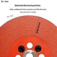 Nouveau type de disque diamanté brasé 125 mm, revêtement CrN, lame de meulage double usage pour meuleuse d'angle, pour carrelage et marbre