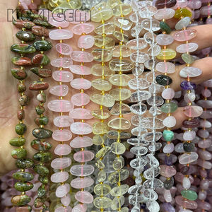 Nouveauté 2025 Perles de Quartz Rose Naturel, Quartz Citron et Quartz de <span class=keywords><strong>Madagascar</strong></span>, de forme irrégulière, à dents longues et percées au milieu, pour la fabrication de bijoux - Product Image 2