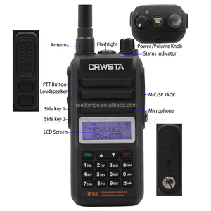 วิทยุสื่อสาร CRWSTA GX-790 กันน้ำ IPX6 วิทยุสื่อสารแบบอนาล็อก VHF/UHF กำลังส่ง 5 วัตต์ 199 ช่องสัญญาณ ระยะไกล แบตเตอรี่ 1000-1500mAh - Product Image 2