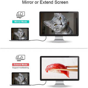 Bộ Chuyển Đổi FARSINCE <span class=keywords><strong>USB</strong></span> Type C Sang <span class=keywords><strong>HDMI</strong></span> VGA 4K Bộ Chuyển Đổi 2 Trong 1 <span class=keywords><strong>USB</strong></span> C Sang VGA <span class=keywords><strong>HDMI</strong></span> - Product Image 2