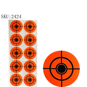 Puntos de Tiro Circulares Autoadhesivos, Objetivos de Entrenamiento Fluorescentes Naranja de Alta Visibilidad de 1.5 Pulgadas - Product Image 3