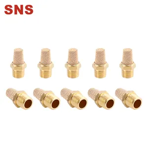 SNS PST Series Air Pneumatic Brass Exhaust Muffler Pneumatic Copper Silencers Fittings air muffler