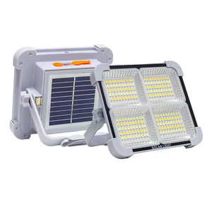 Portable Solar Powered <b>LED</b> <b>Lights</b> IP66 ABS Outdoor Camping Household Emergency Adjustable Flip <b>Battery</b> Floodlights Road - Product Image 1