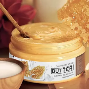 도매 개인 라벨 천연 유기농 우유 꿀 보습 스무딩 향 바디 케어 크림 로션 바디 버터