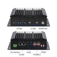 Mini PC industrial Core I5 1135G7 6 * USB Dual LAN 2 * COM RS232 DDR4 M.2 Almacenamiento Win10/11 Linux Micro ordenador sin ventilador
