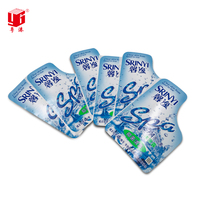 Etiquetas Adhesivas de Vinilo con Código de Barras Impresas con Logotipo Irregular Personalizado para Botellas de Jugo y Té, Etiquetas para Envases de Bebidas