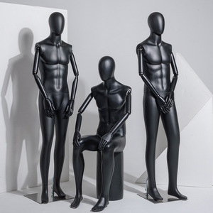 Manichini Maschili in Plastica a <span class=keywords><strong>Corpo</strong></span> Intero con Mani Regolabili per Espositori <span class=keywords><strong>di</strong></span> Negozi <span class=keywords><strong>di</strong></span> Abbigliamento Maschile, Vetrine e Scaffalature - Product Image 2