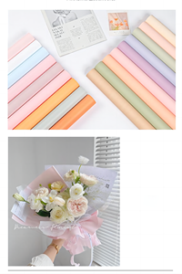 Papier d'emballage uni Han Feng pour fleurs, papier Ouya couleur unie, emballage de bouquets, sac pour fleuriste et usage domestique - Product Image 3
