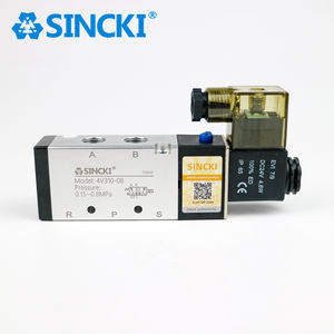 Airtac 4 V310 10 12V 24V DC 220V AC 5 Port <span class=keywords><strong>2</strong></span>-Wege-Einspulen-Magnetventil Pneumatische Teile - Product Image 6