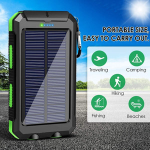 Station d'alimentation portable, batterie externe, chargeur solaire, Power Banks 10000mah 20000mah pour téléphones mobiles et appareils 10W - Product Image 4
