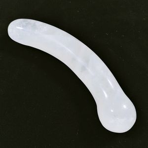 Enorme dildo artificiale bacchetta intagliata a mano pene di cristallo di quarzo trasparente per le donne giocattolo sexy per la guarigione - Product Image 3