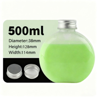 Bouteille en Plastique Créative 300ml pour Thé au Lait, Qualité Alimentaire, Contenant Vide pour Boissons, Jus, Eau Minérale et Alternatives, Disponible en 350ml et 500ml