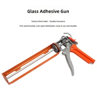 Pistola de calafateo manual de aleación de aluminio para adhesivo estructural, herramienta de inyección de grouting que ahorra esfuerzo, pistola selladora de vidrio, venta al por mayor de fábrica