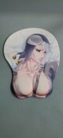 Repose-poignets pour clavier de bureau en mousse à mémoire de forme, repose-poignets pour souris avec motif Anime Boobs, tapis de souris 3D avec logo personnalisé