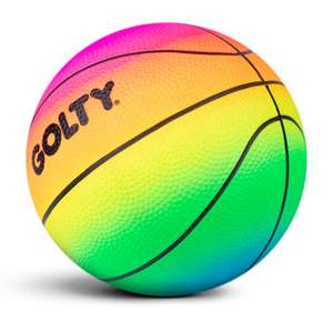 Baloncesto de juguete arcoíris de PVC para niños de 8,5 pulgadas - Product Image 3