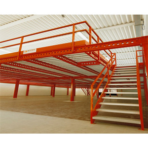 Plateforme de plancher en acier avec escalier sur mesure et garde-corps de sécurité pour entrepôt - Product Image 6