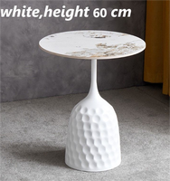 Table ronde de salon moderne Table d'appoint et table basse en ardoise