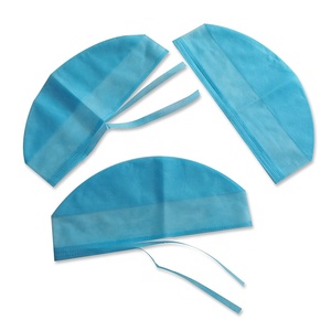 Aimmax Bonnet de protection jetable non stérile en PP non tissé léger bleu pour infirmières et médecins - Product Image 3
