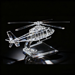 Nórdico creativo hogar transparente cristal avión decoración ornamento moderno Simple modelo habitación <span class=keywords><strong>vino</strong></span> gabinete Decoración - Product Image 5