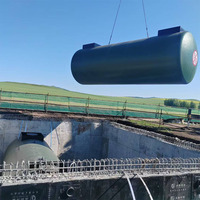 Réservoir de carburant souterrain à double paroi de 10m3, 15m3, 20m3, 30m3, 40m3 – Prix du réservoir de stockage d'essence/pétrole à double couche à vendre
