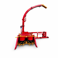 Moissonneuse-broyeuse de maïs à ensilage à une rangée, entraînement par engrenages, hydraulique intégrale, à décharge latérale, robuste et haute performance, pour tracteur