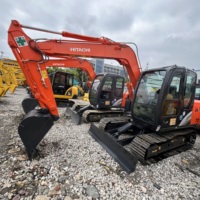 Machine Hitachi d'occasion ZAXIS70 ZX80, mini-matériel d'occasion importé du Japon, excavatrices Hitachi Zx70 de 7 tonnes d'occasion à vendre