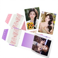 Carte de vœux blind box 3,5 pouces avec déchirable et photo, design personnalisé pour souvenir et décoration intérieure