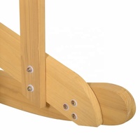 Fauteuil à bascule Adirondack en bois de sapin séché au four, pliable et traditionnel, pour jardin, terrasse, villa et ferme