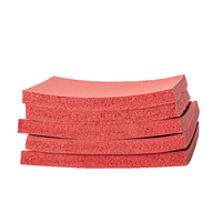 Plaque en mousse de silicone résistante aux hautes températures pour machine de transfert thermique, avec support adhésif, absorption des chocs et mousse d'étanchéité