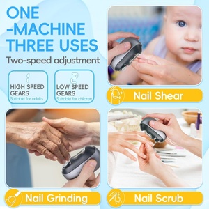 New 3-in-1 <b>Kids</b> Nail with <b>Night</b> <b>Light</b> USB Rechargeable Smart Baby Nail Shiner Cutter - Product Image 3