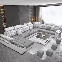 Ensembles de Chambres d'Hôtel 5 Étoiles au Design Contemporain pour Appartements – Canapé en Tissu Durable avec Mousse Haute Densité