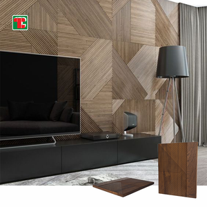 Tongli Efecto Madera Para Pared Pattern Luxury Craved Gallery Panneau de garniture en bois Décoration intérieure Placage de bois Extérieur de l'hôtel W - Product Image 1