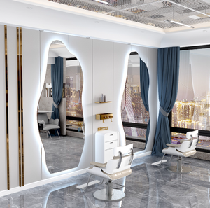 Espejo de belleza colgante con forma de nube Espejo de peluquería con múltiples formas - Product Image 1