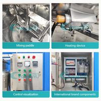 Machine de fabrication de crèmes cosmétiques en acier inoxydable, homogénéisateur mélangeur à cisaillement élevé, émulsifiant, pour détergents liquides, cuve de mélange