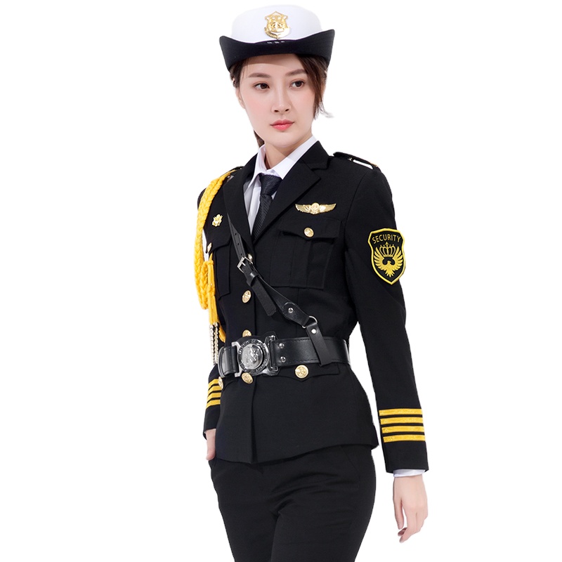 ladies security dress Women's Security Guard Uniform - New Style Black Suit for Ladies (S-4XL)