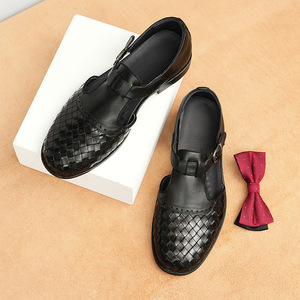 Chaussures habillées de luxe pour hommes, style italien, à enfiler, bout pointu, faites à la main, légères et respirantes, idéales pour l'automne, les affaires et les mariages - Product Image 3