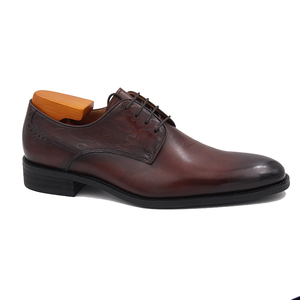 Chaussures décontractées en cuir de vachette pour hommes, confortables et basses, pour le bureau et le mariage, pieds nus, bout pointu - Product Image 1