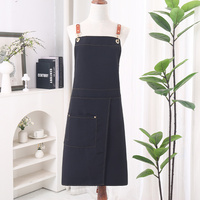 Tablier de cuisine réglable en toile imperméable, couleur unie, avec logo personnalisé, pour homme et femme, idéal pour la vaisselle, le jardinage, la cuisine et la restauration