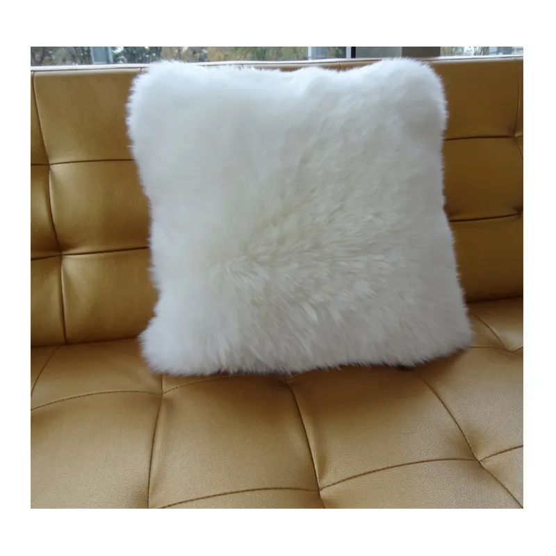 Almofada para pele de carneiro, almofada para sofá e decoração da casa, de pele de carneiro australiana