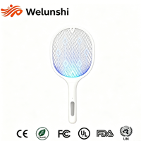 Raquette anti-moustiques électrique rechargeable USB WLS-1201 avec lumière UV, idéale pour la vente en gros (fabrication OEM)