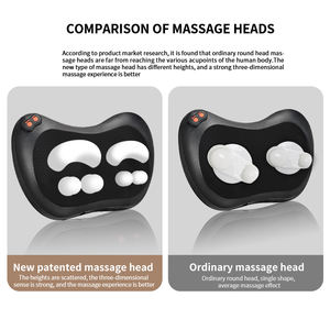 Masseur Shiatsu pour le dos et le cou avec chaleur - Oreiller <span class=keywords><strong>de</strong></span> massage électrique 3D à pétrissage profond pour soulager les douleurs musculaires et la relaxation - Product Image 2