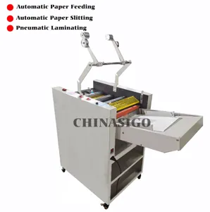 Automatic Sheet Laminator SG-520E A2 Paper Automatic Cutting Lamination Laminator Industrial Hot Roll Laminating Machine