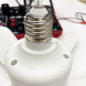 Оптовая Продажа с фабрики, светодиодный вентилятор с дистанционным управлением, 6 лезвий, красочные хрустальные лампочки, современный низкопрофильный потолочный вентилятор с подсветкой - Product Image 6