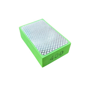 Tampon de polissage diamanté 90x55mm, abrasif fin moyen pour pierre, carreaux de céramique, verre, acier, utilisation avec meuleuse d'angle - Product Image 5