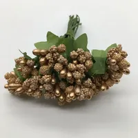 Fleurs artificielles en pistil pour décoration de mariage et de fête, fleurs artificielles pour la maison, artisanat, fleurs