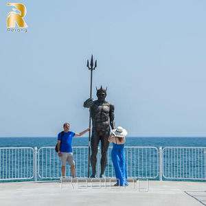 Escultura de Metal de <span class=keywords><strong>Poseidón</strong></span> de Tamaño Real, Precio de Fábrica, Moderna, de Bronce, para Jardín - Product Image 3