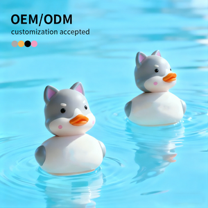 OEM/ODM Özel Logolu Plastik Ördek Banyo Oyuncağı - Rekabetçi Fiyatlarla 3D Tasarım ve Kalıp Yapımı Renk Değiştiren PVC Yarış Ördekleri - Product Image 4