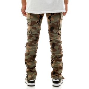 Nuevos Pantalones Ajustados de 5 Bolsillos con Estampado de Camuflaje, Pantalones Cargo Dobles para Hombre - Product Image 3