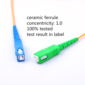 <span class=keywords><strong>Cable</strong></span> de <span class=keywords><strong>Fibra</strong></span> Óptica Weunion <span class=keywords><strong>SC</strong></span> APC, <span class=keywords><strong>Cable</strong></span> de Conexión de <span class=keywords><strong>Fibra</strong></span> Óptica de 5m 2.0mm PVC G657A Simplex SM FTTH, <span class=keywords><strong>Cable</strong></span> Óptico de 1m 2m 3m 10m 15m - Product Image 4