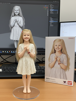 Impression 3D de figurines personnalisées, modélisation de figurines, création de modèles 3D en couleur, reproduction de portraits photo-à-figurine, joueur de golf, personnage humain